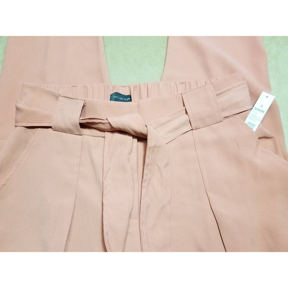 THE LIMITED NWT Women's Tie Waist Crop Casual Pants Pockets Size 8 Color… - Picture 9 of 12